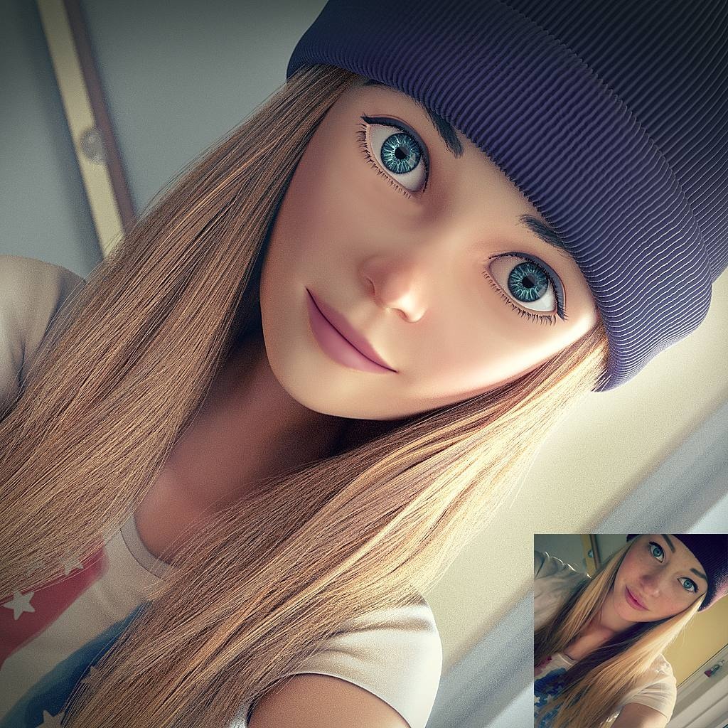 tranh chan dung phien ban hoat hinh anh 9