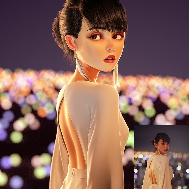 tranh chan dung phien ban hoat hinh anh 2