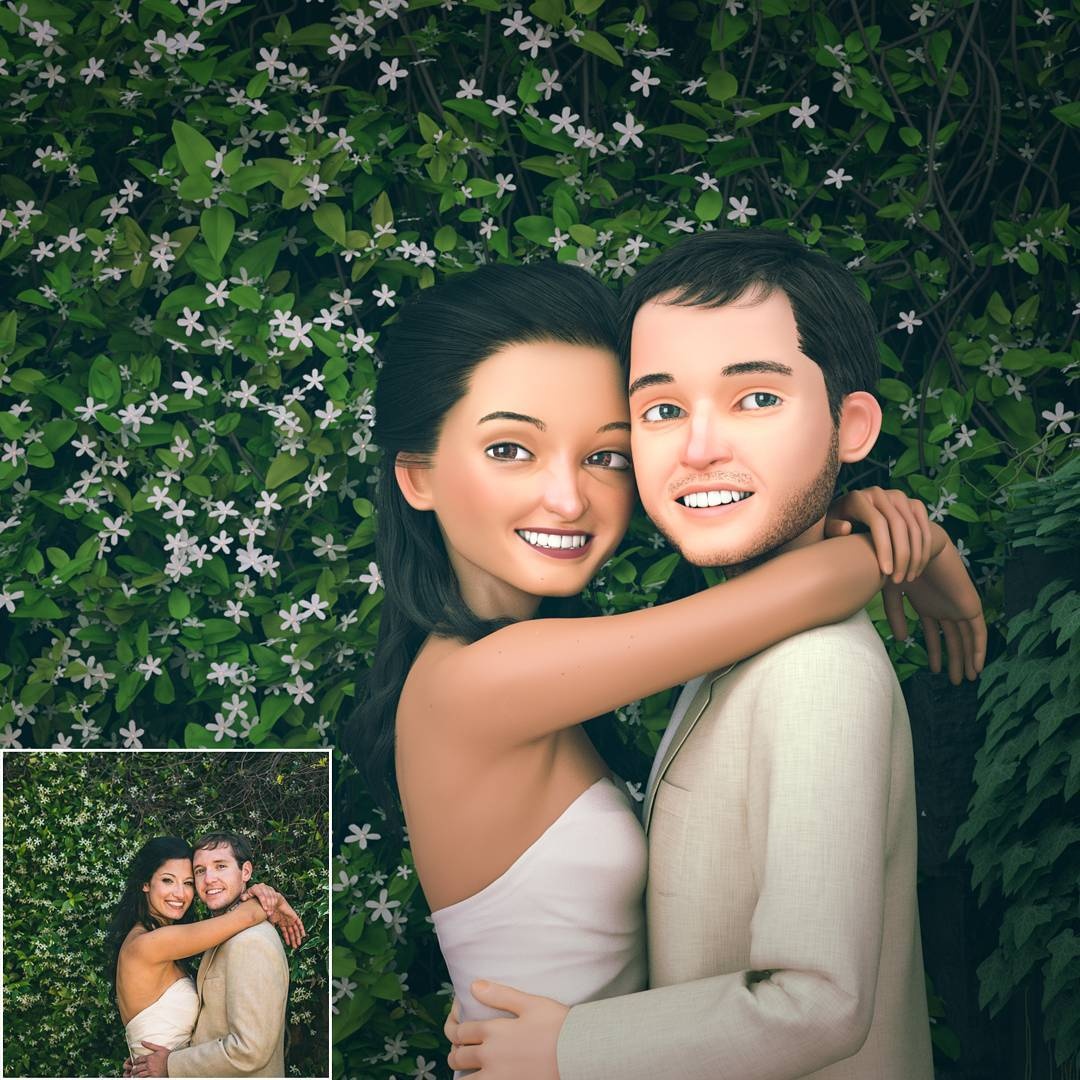 tranh chan dung phien ban hoat hinh anh 6