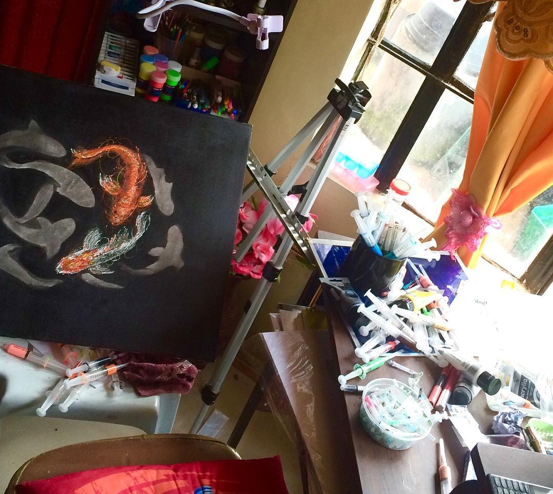 ve tranh bang kim tiem anh 9