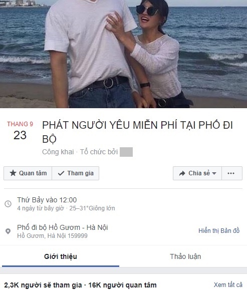 sự kiện nhảm nhí trên Facebook ảnh 1 su kien nham nhi tren Facebook anh 1