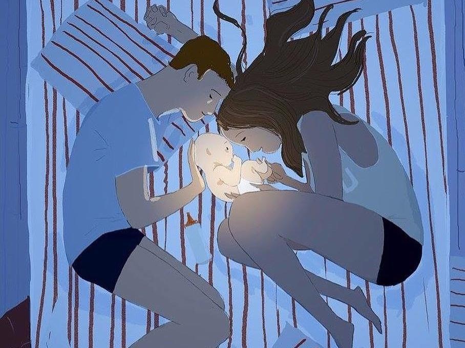 Bo tranh chung minh hanh phuc den tu nhung dieu binh di nhat hinh anh