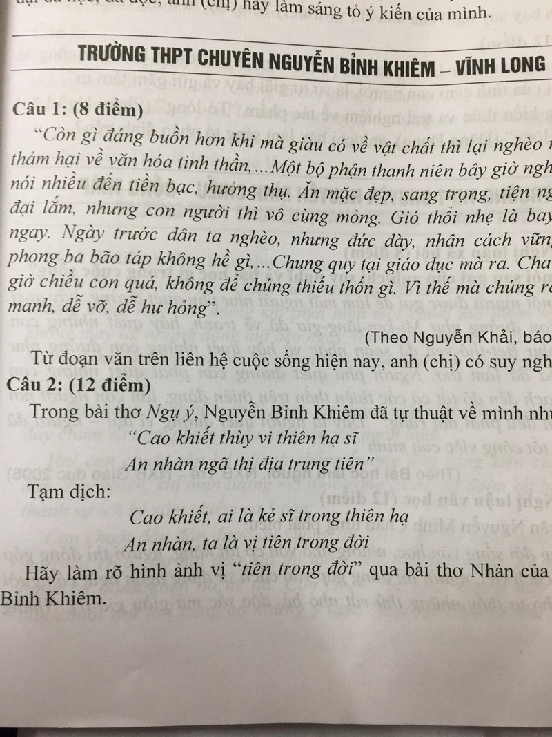 đề thi văn lớp 8 ở TP.HCM ảnh 2 de thi van lop 8 o TP.HCM anh 2