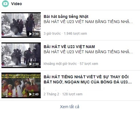 clip hát về U23 Việt Nam lồng nhạc Nhật ảnh 3 clip hat ve U23 Viet Nam long nhac Nhat anh 3