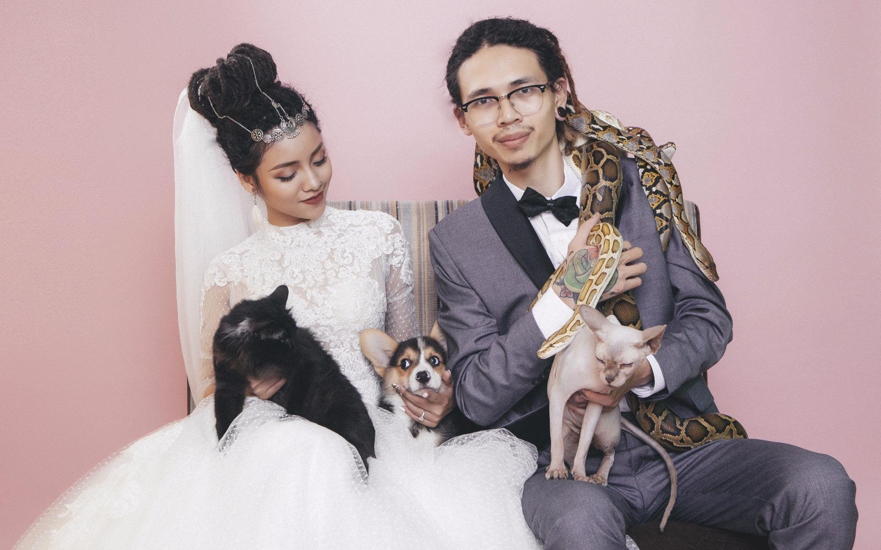 Anh cuoi ben tran, nhen cua doi tre nuoi nhieu loai bo sat hinh anh