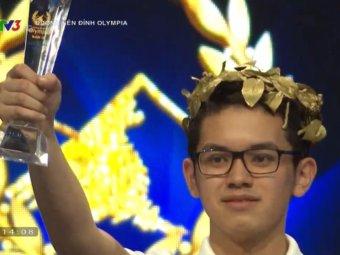 Nam sinh lap ky luc 120 diem vong Khoi dong vao cuoc thi quy Olympia hinh anh