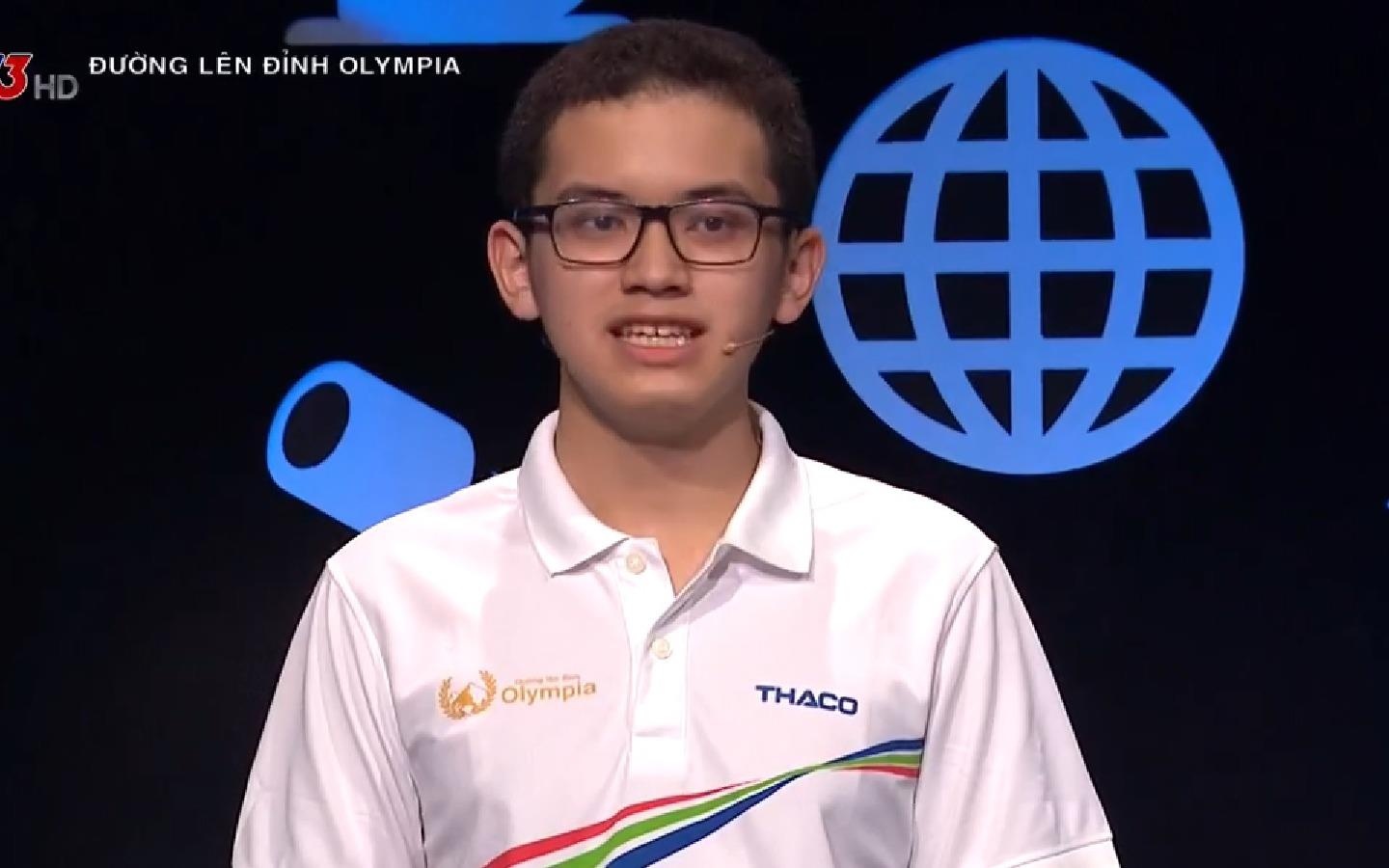 Hoang Cuong ghi 100 diem Khoi dong o cuoc thi Olympia quy III hinh anh