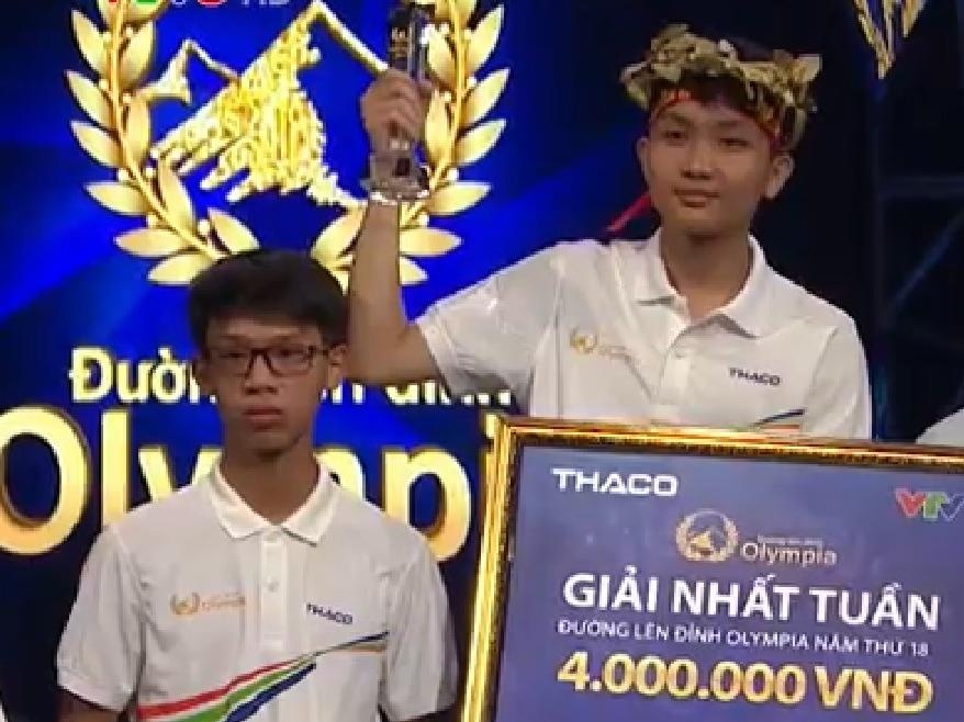 Nam sinh 'mat khong bien sac' o cau hoi quyet dinh ai thang Olympia hinh anh