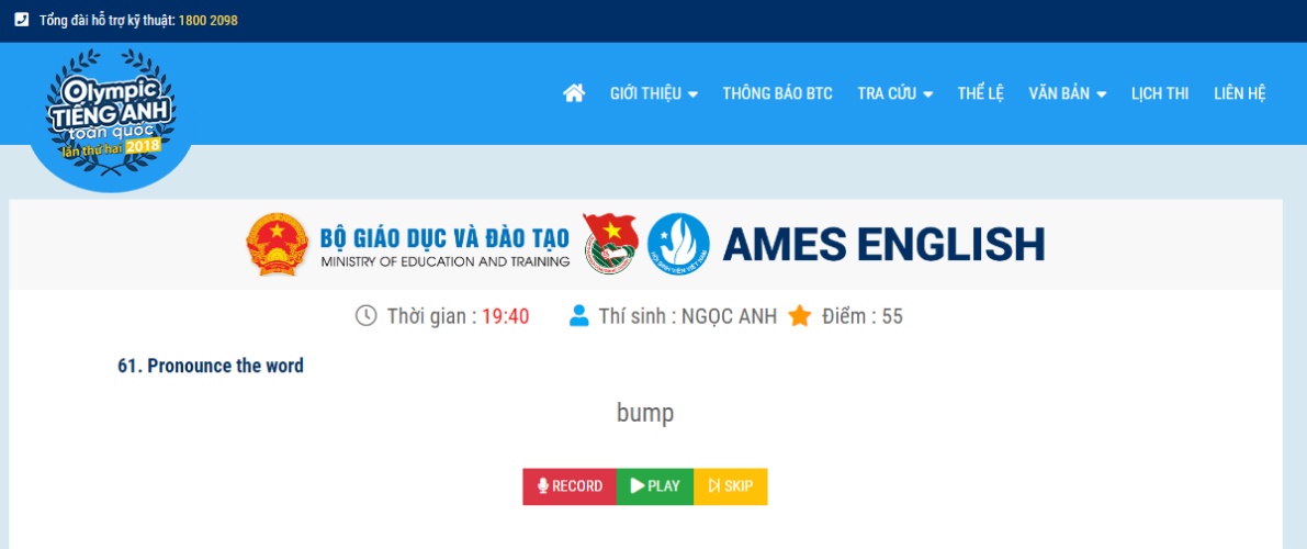 Olympic Tieng Anh hoc sinh,  sinh vien toan quoc 2018 anh 1