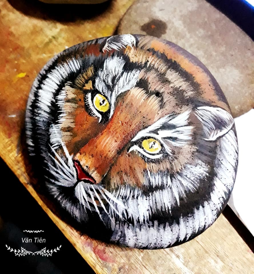 ve tranh tren da cuoi anh 17