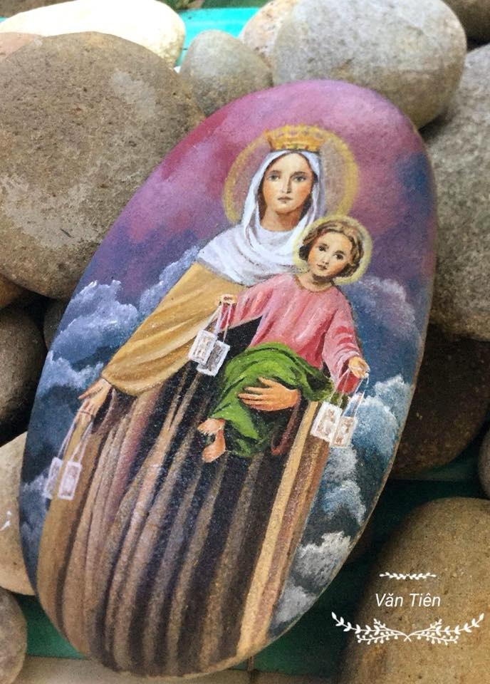 ve tranh tren da cuoi anh 5