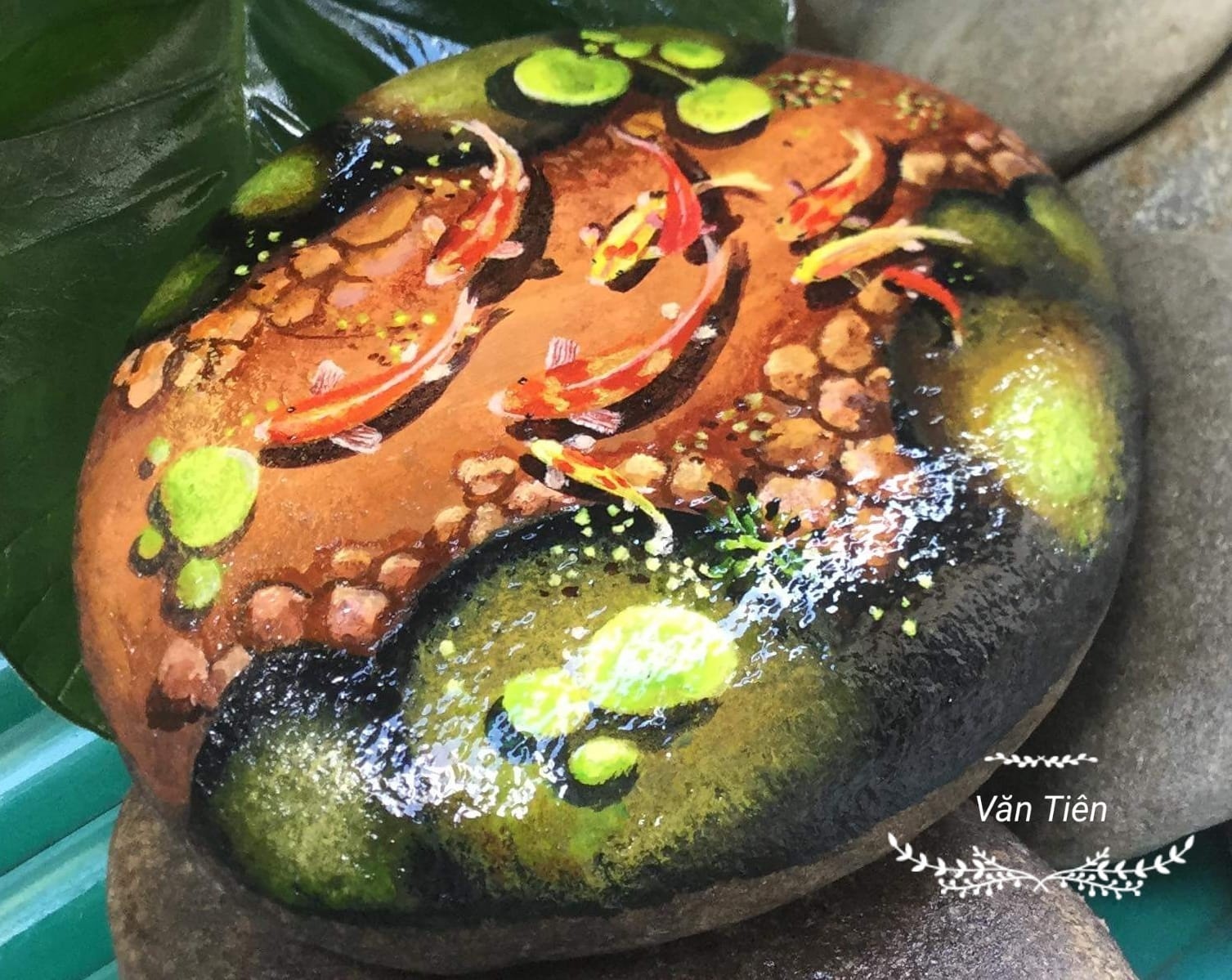 ve tranh tren da cuoi anh 9