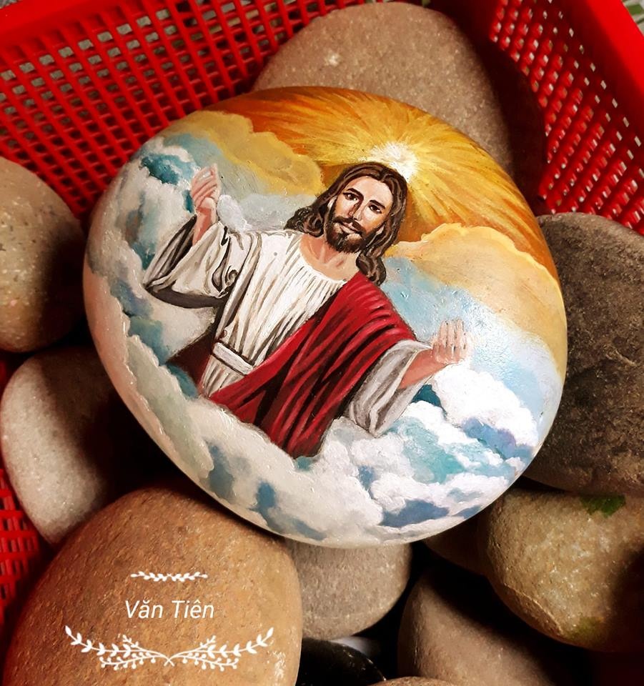 ve tranh tren da cuoi anh 7