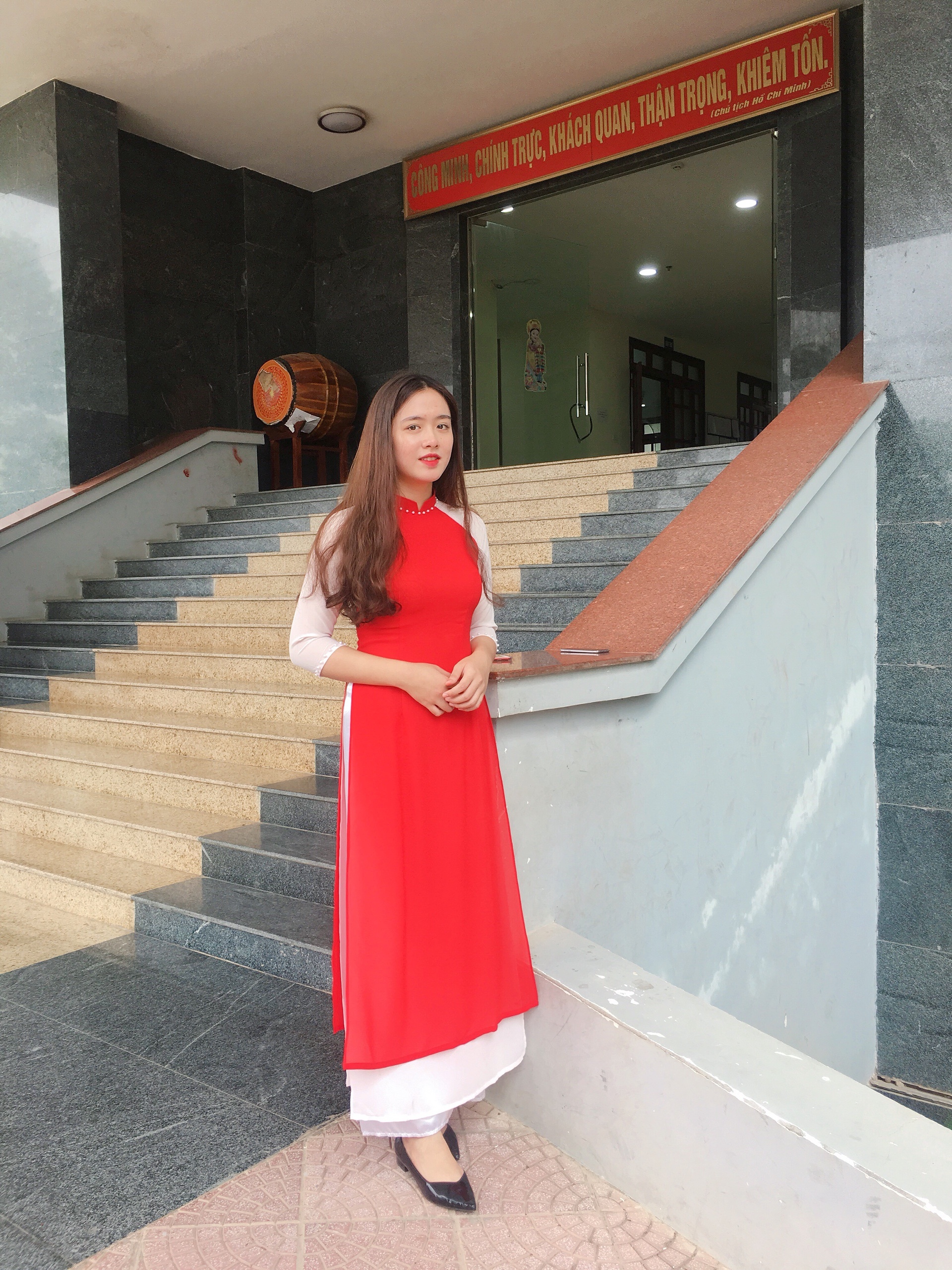 nu sinh Hoc vien Kiem sat xinh dep anh 8