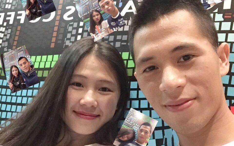 Moi tinh 4 nam cua cau thu Dinh Trong va ban gai duoc dan mang chu y hinh anh