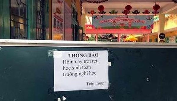 Lạng Sơn cho học sinh nghỉ vì rét ảnh 1 Lang Son cho hoc sinh nghi vi ret anh 1