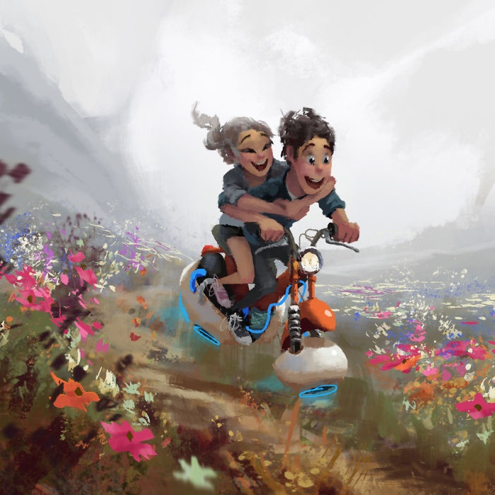 bo tranh ve tinh yeu anh 8