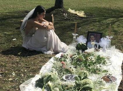 Mac vay co dau den tham mo hon phu bi sat hai truoc ngay cuoi hinh anh