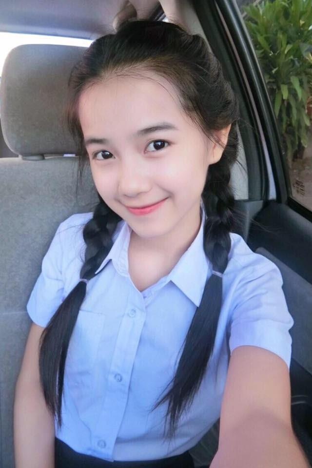 nu du hoc sinh Lao xinh dep anh 13