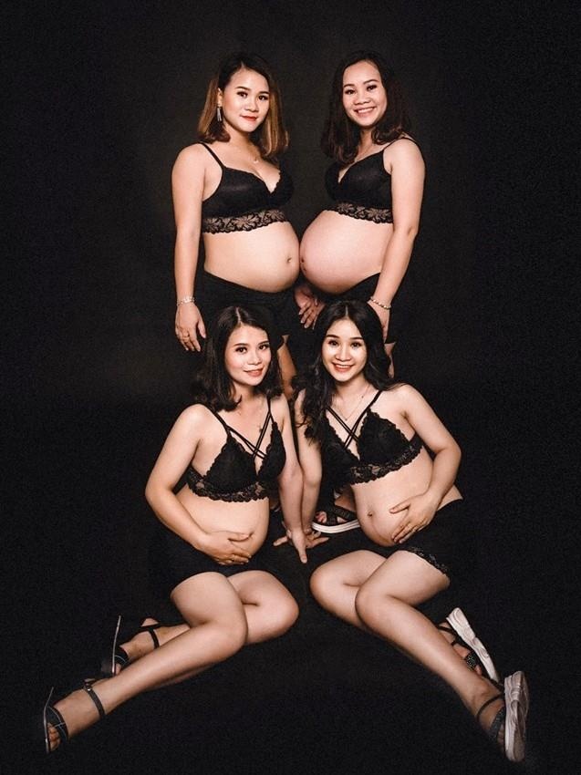 4 chi em ruot cung mang bau anh 1