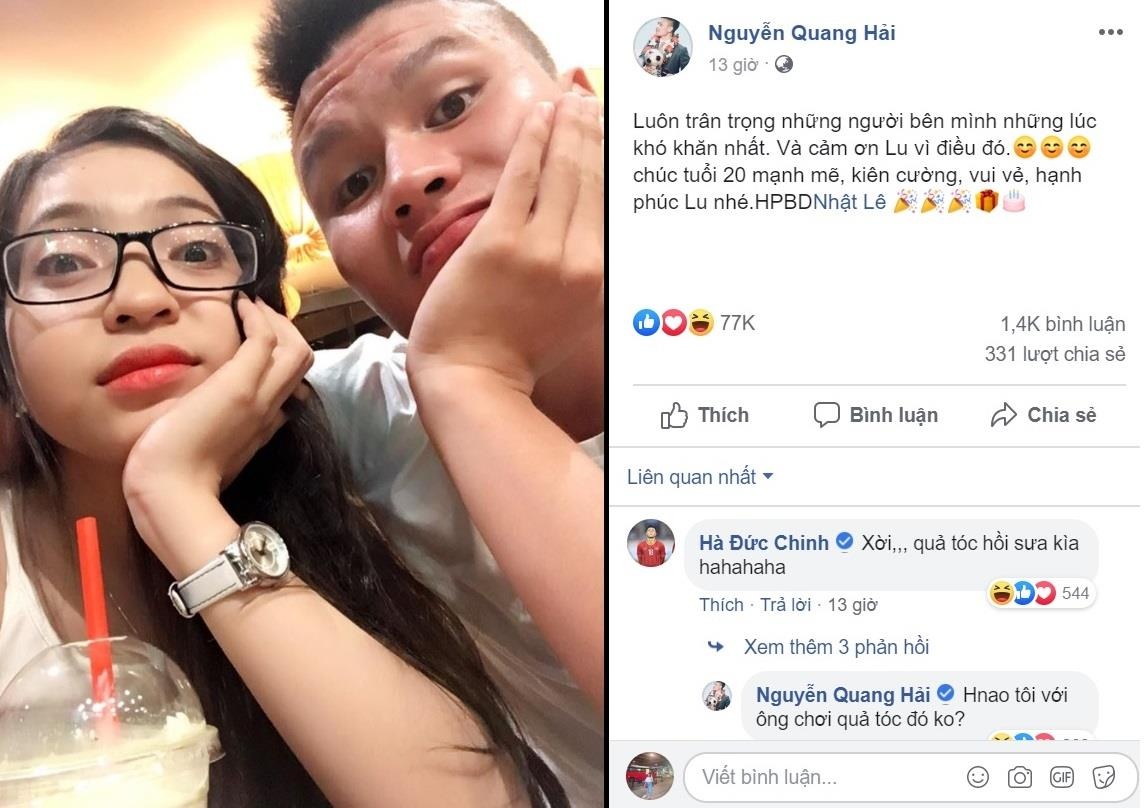 Quang Hai chuc mung sinh nhat ban gai anh 1