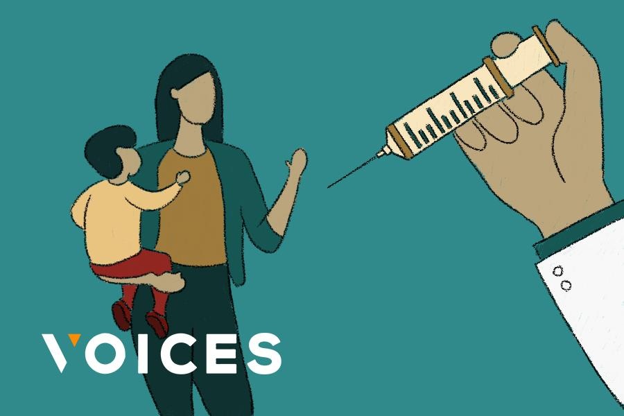 Con ngao op mang ten vac-xin - noi so hai trien mien cua cha me hinh anh