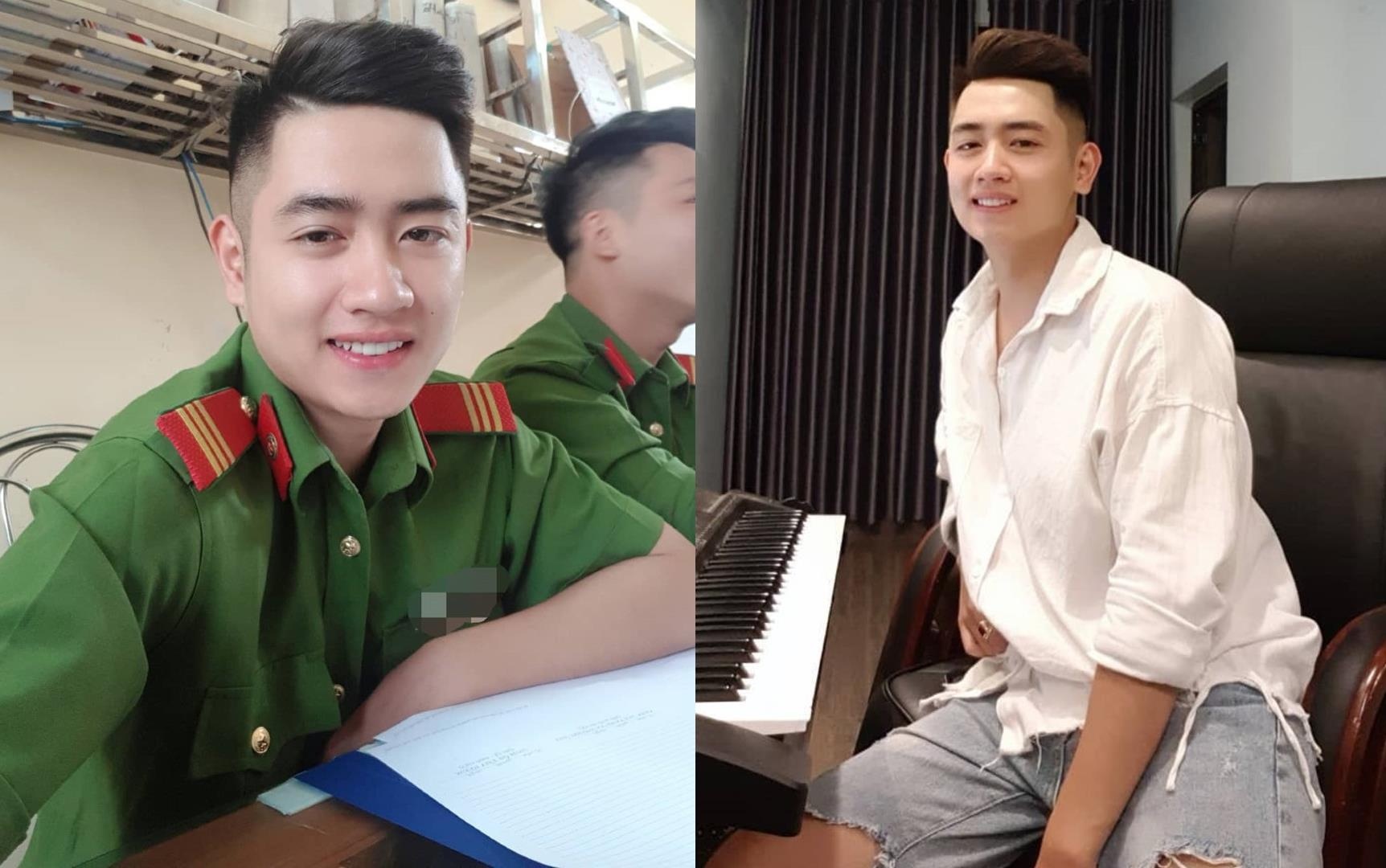 Hot boy truong canh sat noi tieng tren mang nho hat hay, dan gioi hinh anh