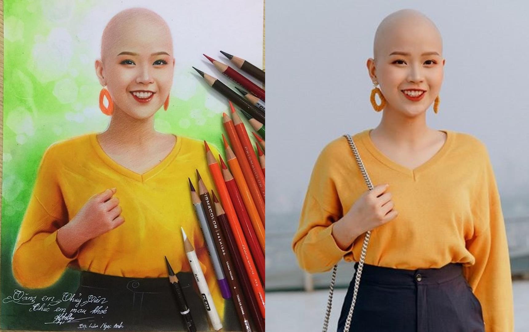 Co gai bi ung thu hach ve chan dung nu sinh Ngoai thuong mac ung thu hinh anh