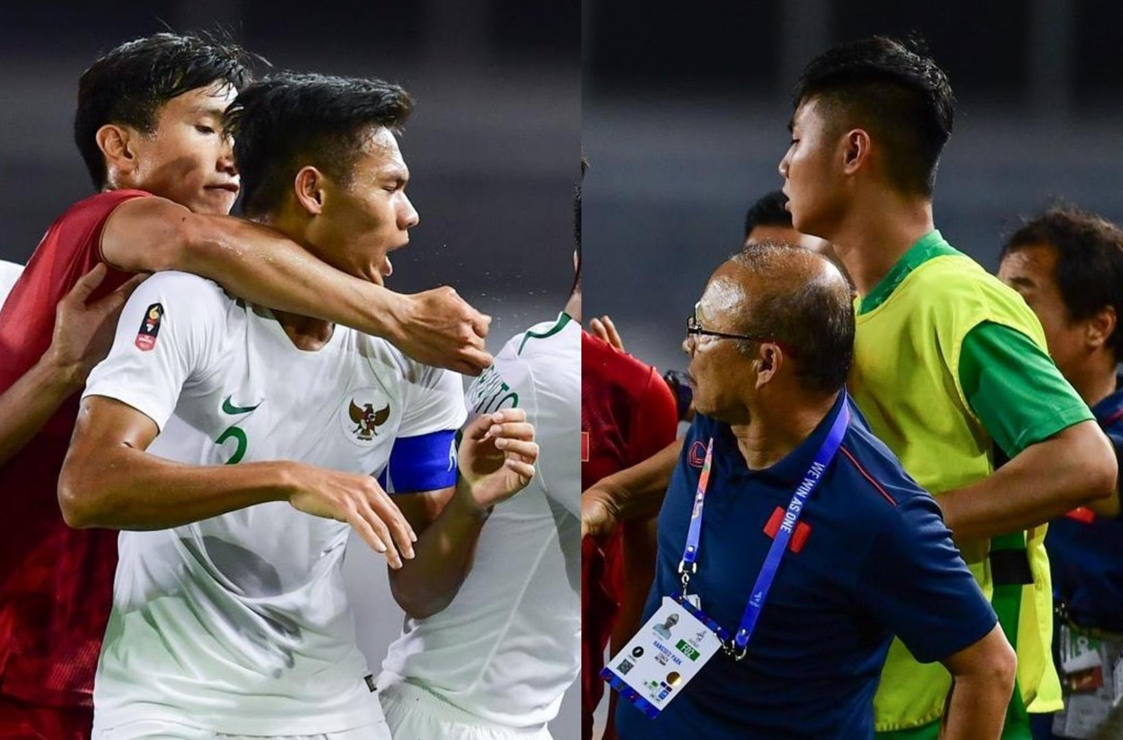 Anh che hai em ut U22 Viet Nam phan ung gat o tran gap Indonesia hinh anh