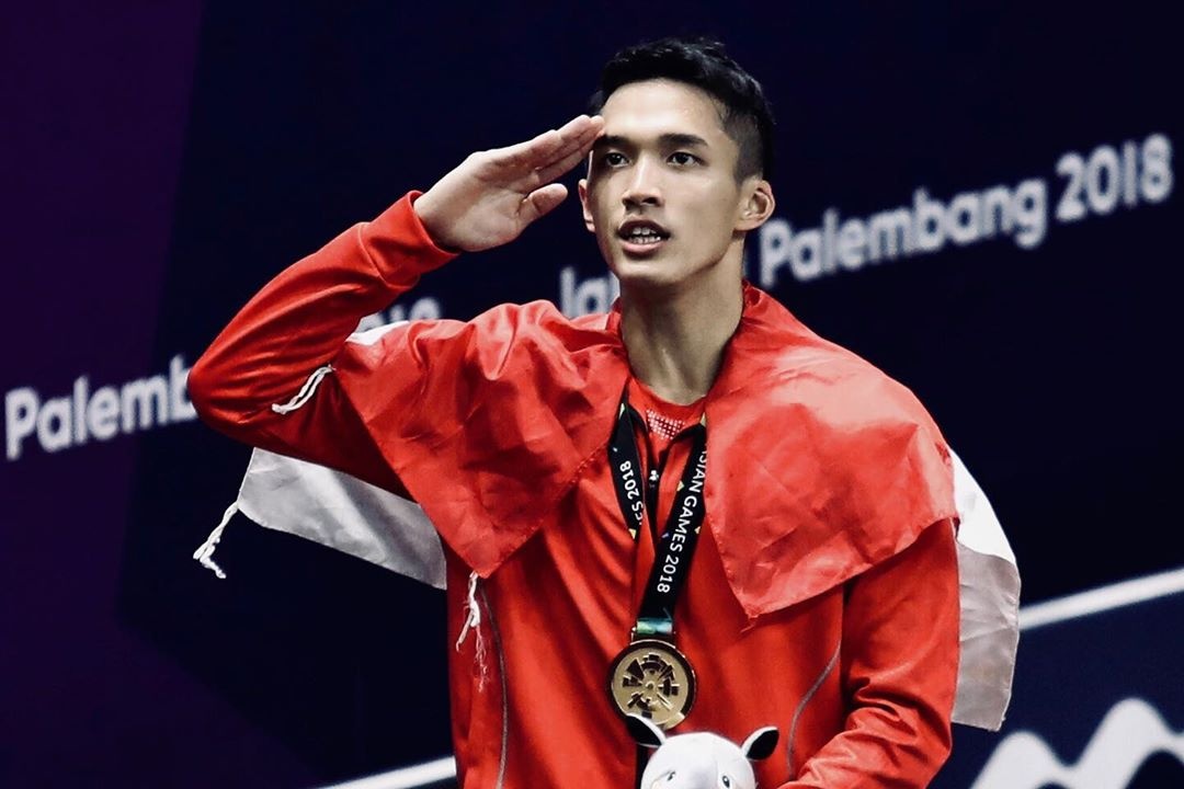 hot boy cau long Indonesia tai SEA Games anh 1
