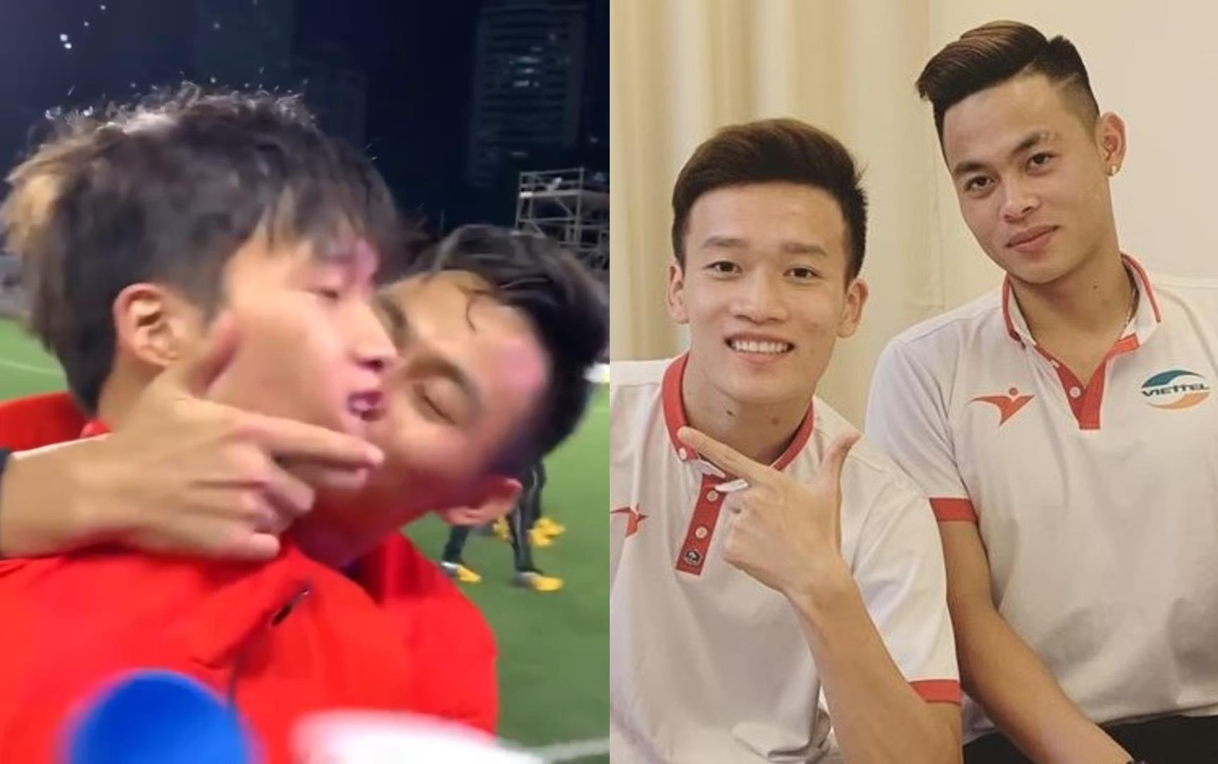 Hoang Duc - Duc Chien duoc fan ‘day thuyen’ khi thom ma truoc may quay hinh anh