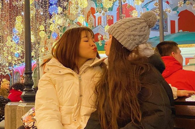 Yen Xuan don Giang sinh o Nga, Duc Chinh va ban gai du lich Phu Quoc hinh anh