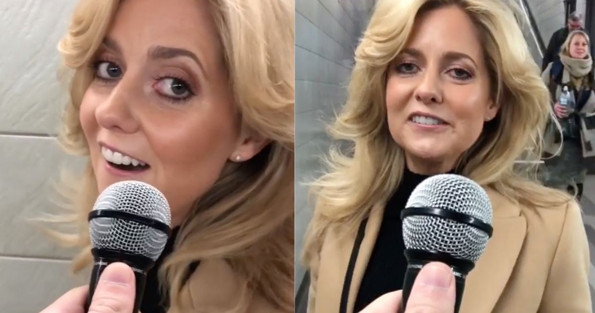 Bat ngo thanh hien tuong mang khi duoc yeu cau hat o ga tau dien hinh anh