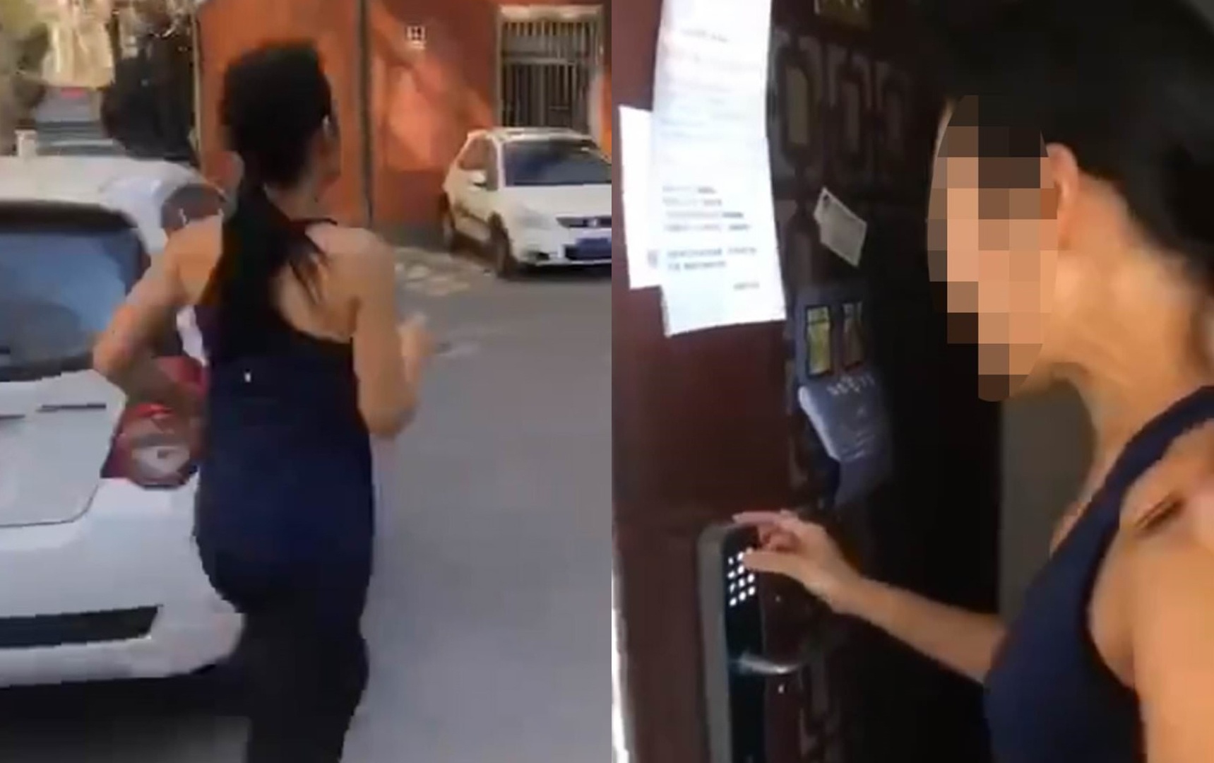 Quat nhan vien cong dong khi bi nhac nho vi tron cach ly di chay bo hinh anh