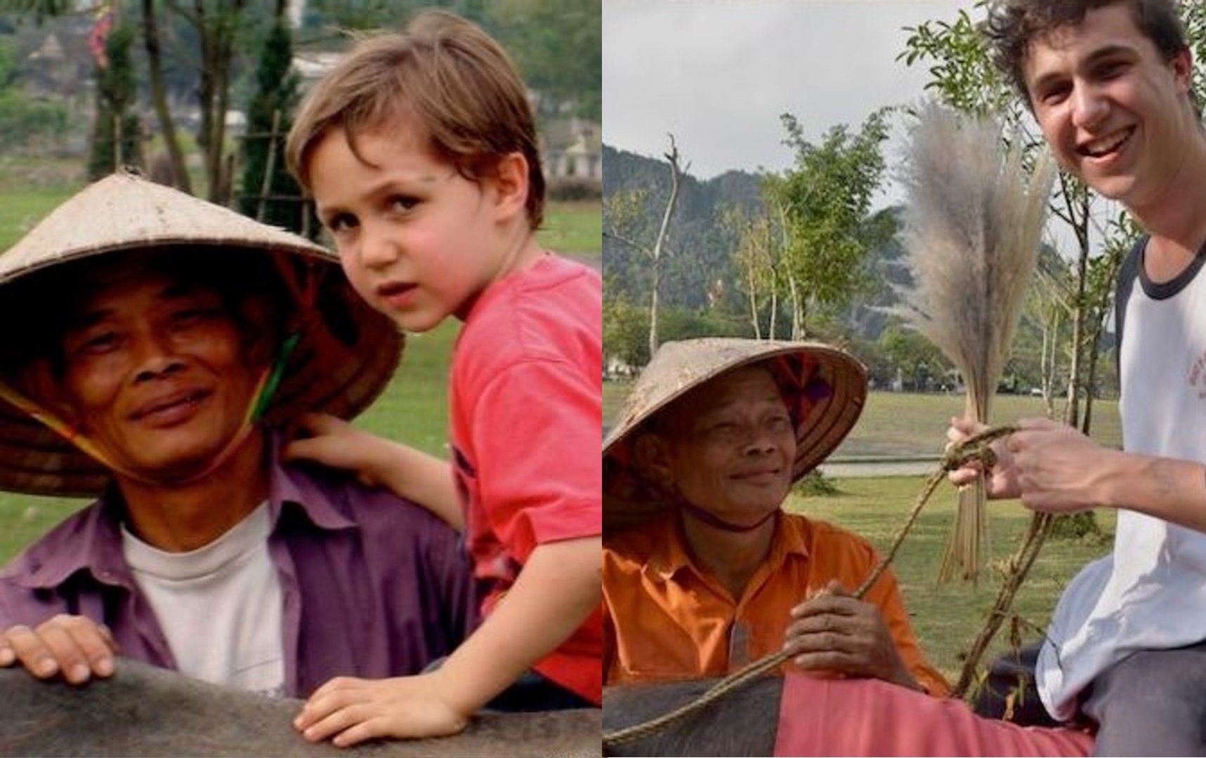 Gap lai nguoi chan trau sau 15 nam va loat anh xua - nay cua dan mang hinh anh