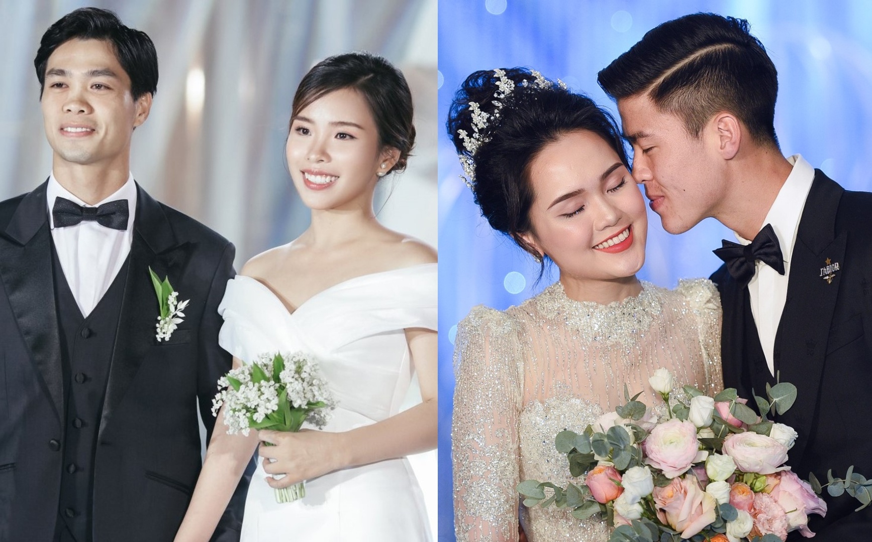 Vo Cong Phuong dep diu dang, co dau cua Duy Manh long lay ngay cuoi hinh anh