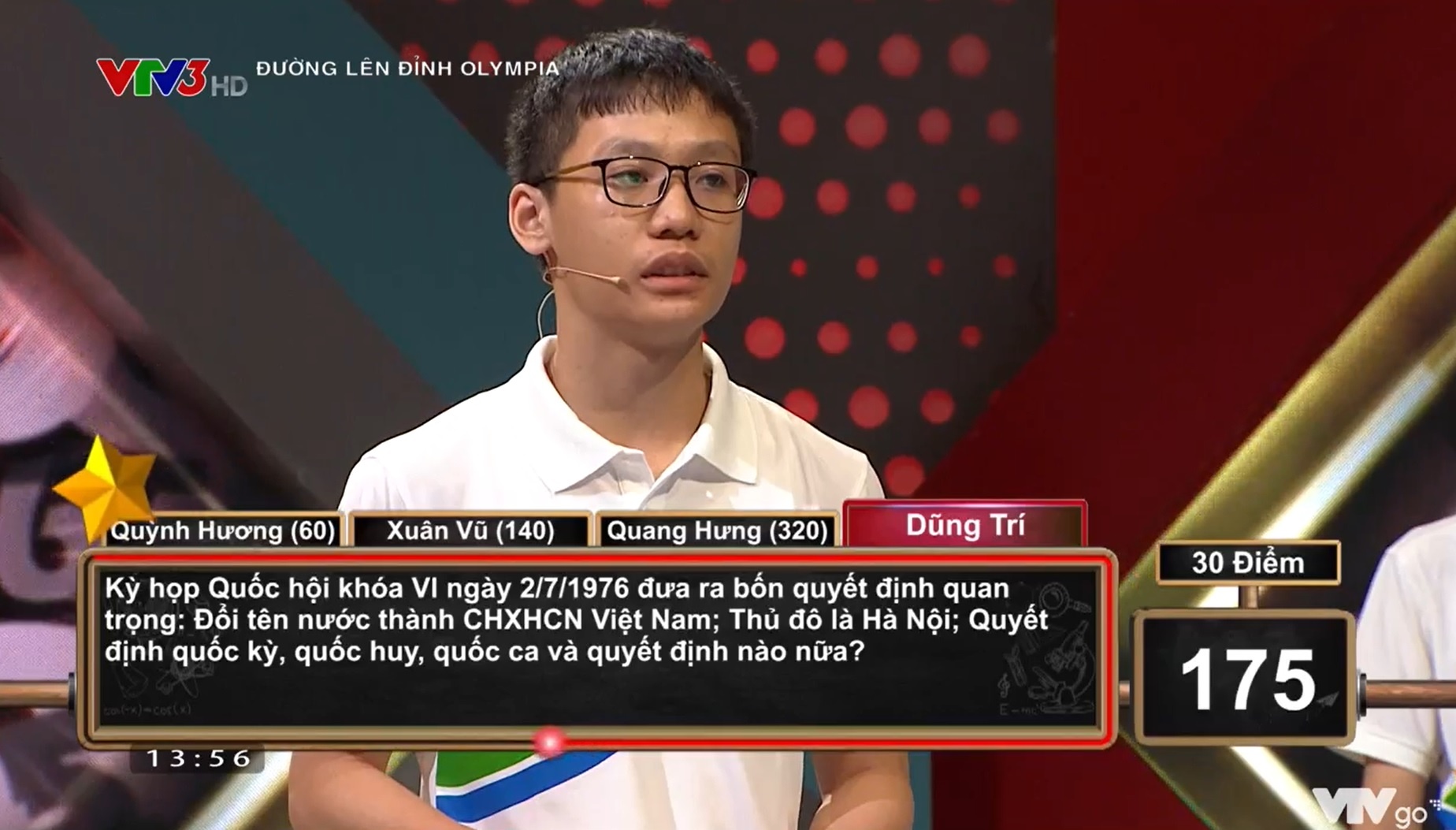 Đường lên đỉnh Olympia công nhận sai kết quả ảnh 1 Duong len dinh Olympia cong nhan sai ket qua anh 1