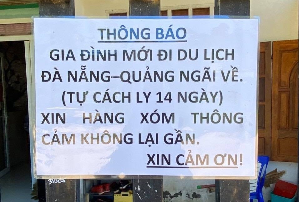 ‘Gia dinh ve tu Da Nang, tu cach ly 14 ngay, vui long khong lai gan’ hinh anh
