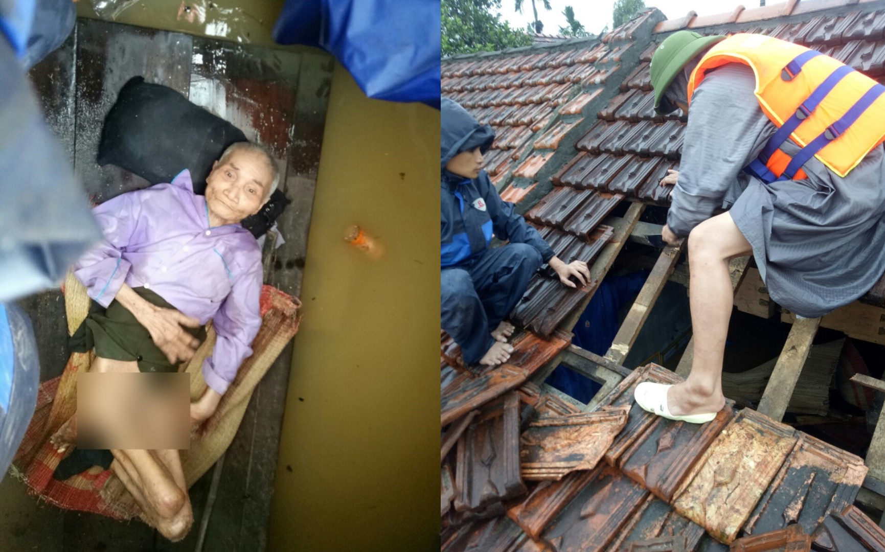 Cuu cu ong liet tu chi, nam tren phan giua lu lut o Quang Binh hinh anh