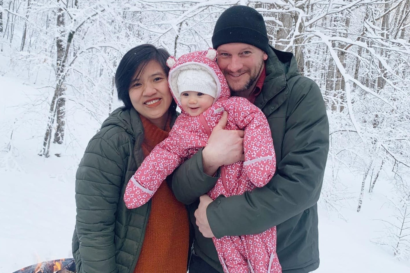 Cai Tet xa nha dau tien cua co gai lay chong, sinh con o My hinh anh