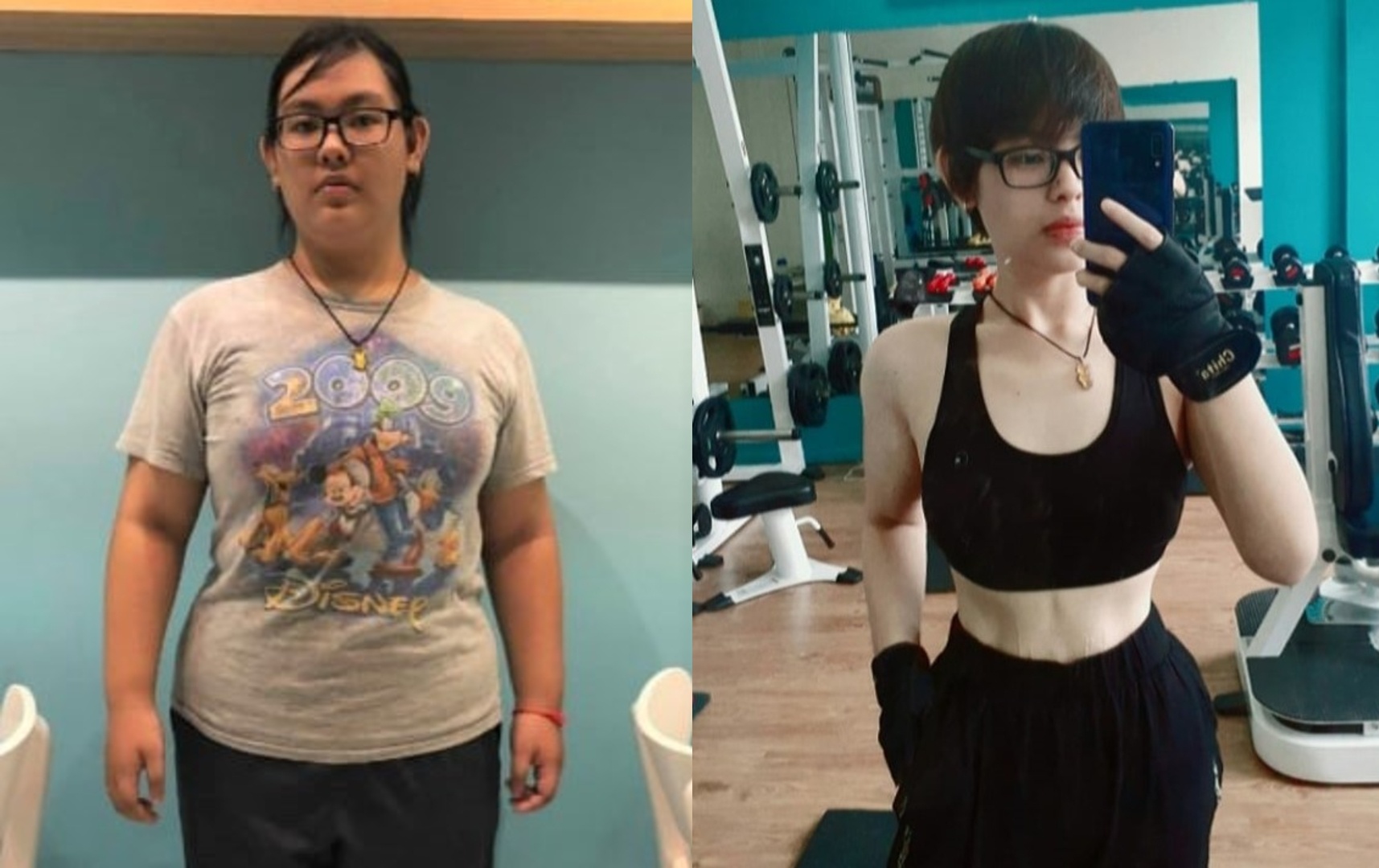 Co gai giam 40 kg sau 2 nam tap gym hinh anh