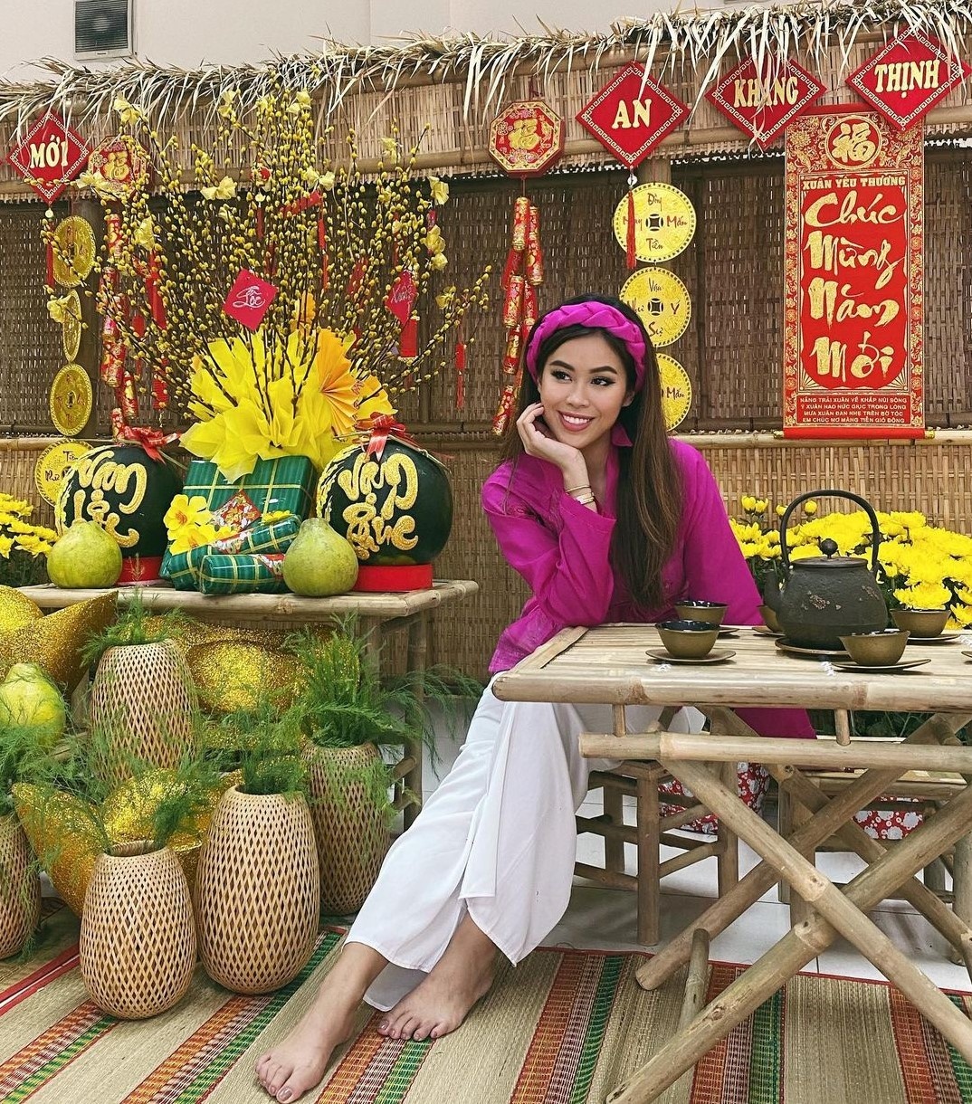 Tien Nguyen dien do truyen thong dip Tet anh 2