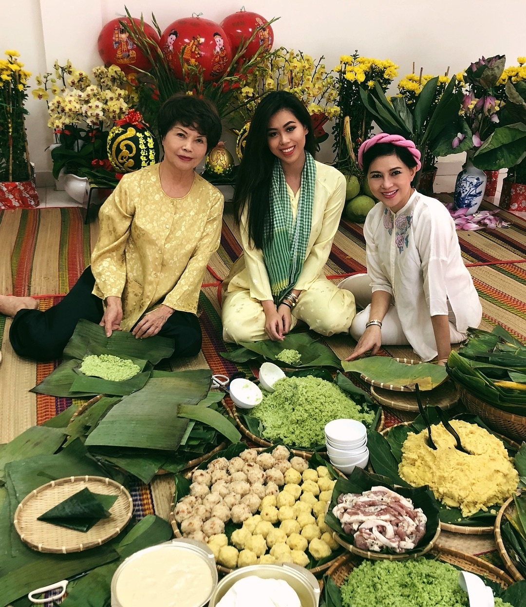 Tiên Nguyễn diện đồ truyền thống dịp Tết ảnh 7 Tien Nguyen dien do truyen thong dip Tet anh 7