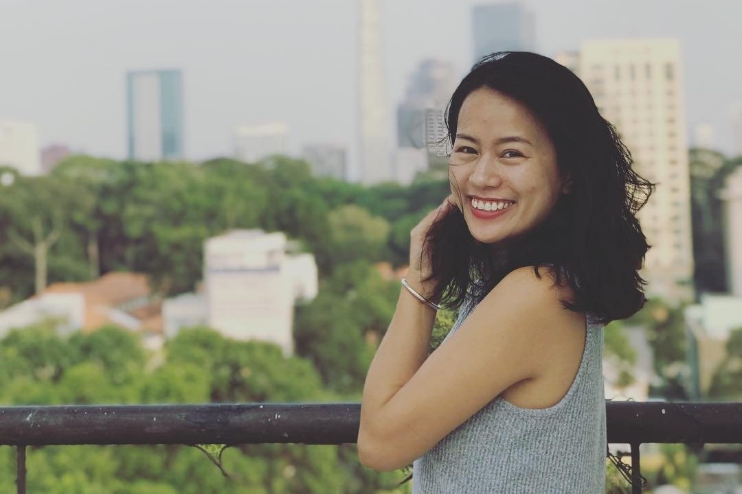 co gai Viet lam viec o My anh 1