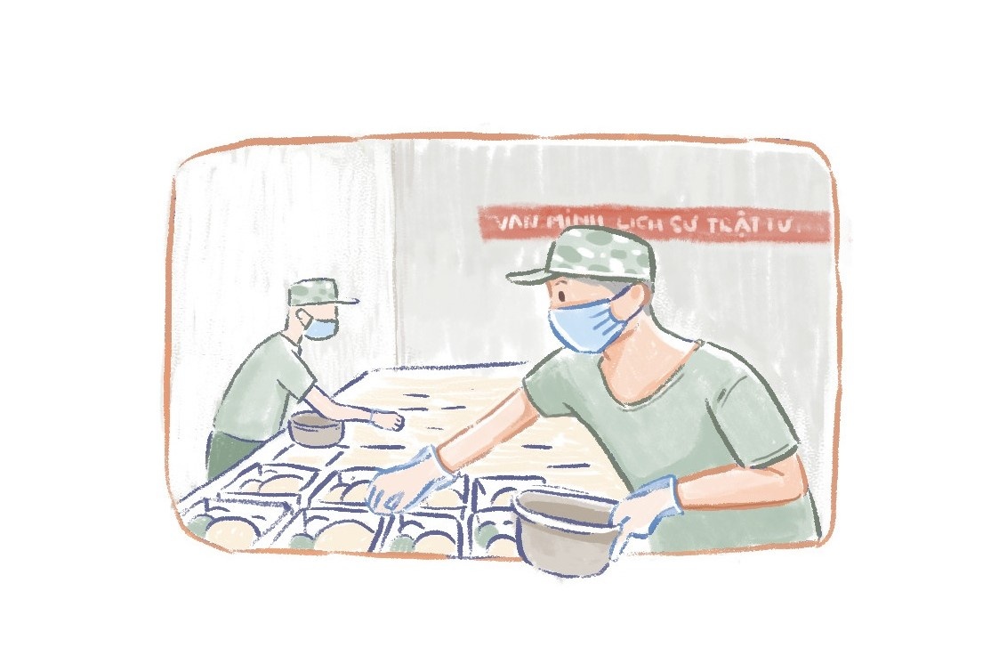 Ve tranh tang luc luong chong dich anh 9