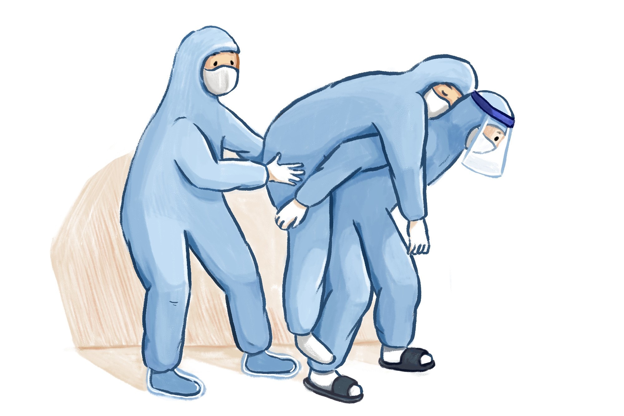 Ve tranh tang luc luong chong dich anh 1