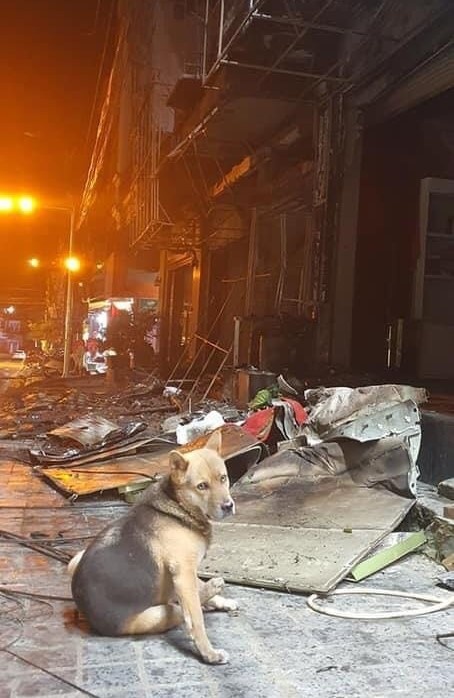 Chu cho doi chu truoc cua hang gas bi chay o Sa Pa anh 1