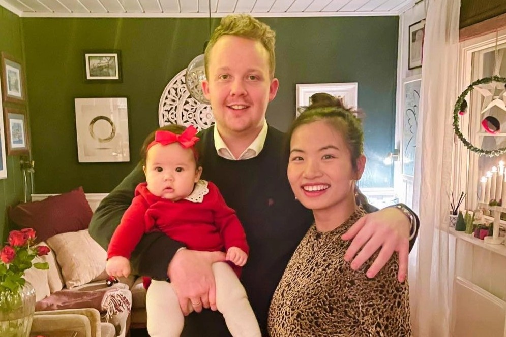 2 nam an Tet xa nha cua co dau Viet o Na Uy hinh anh