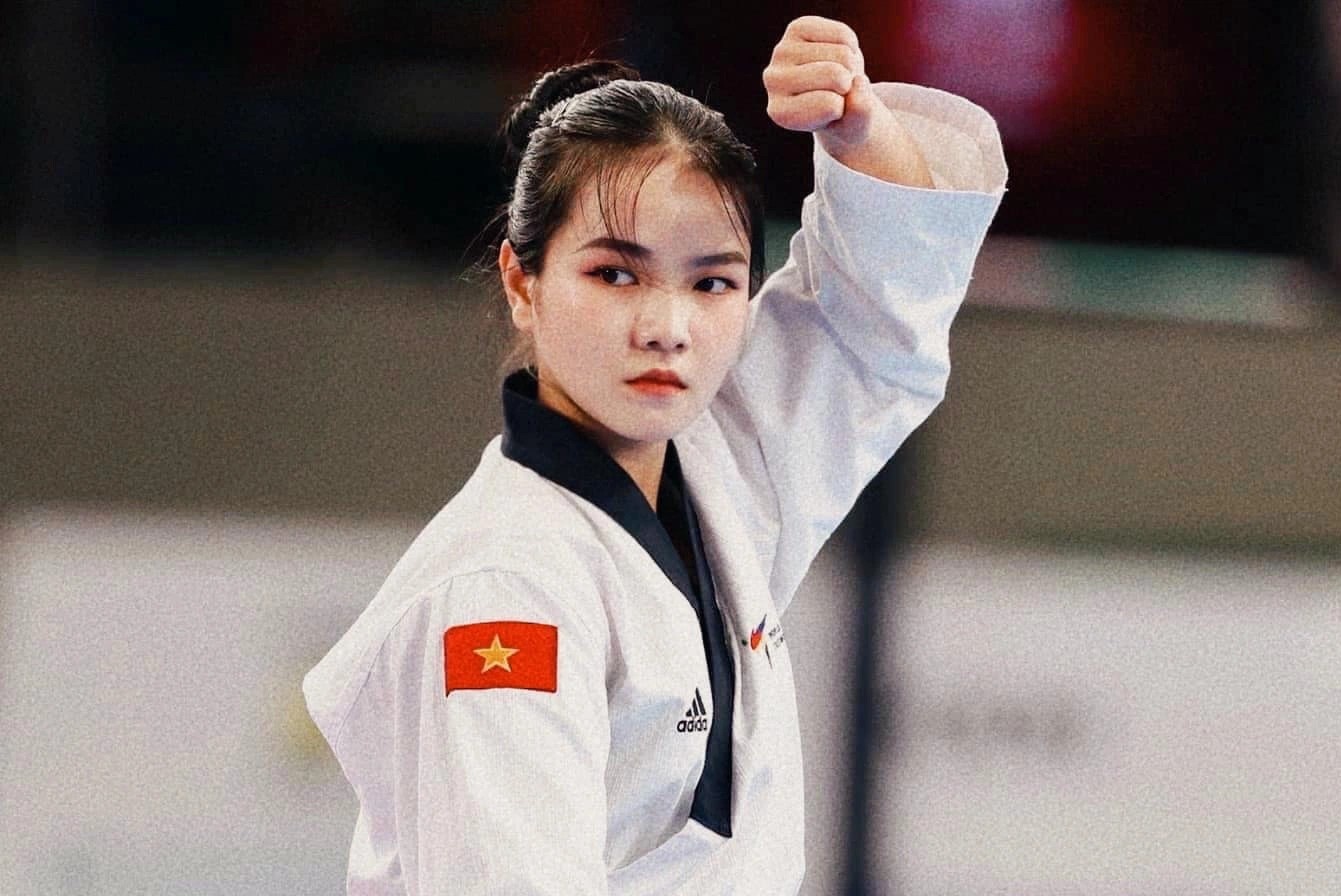 Cac VDV taekwondo tai nang tai SEA Games 31 hinh anh