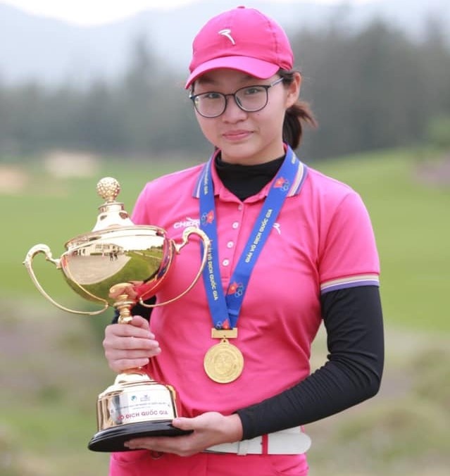 Ngoc nu 19 tuoi cua lang golf Viet Nam tai SEA Games anh 3